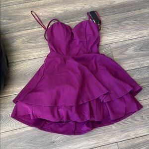 City Studio fit and flare purple dress from Macy’s new with tag small